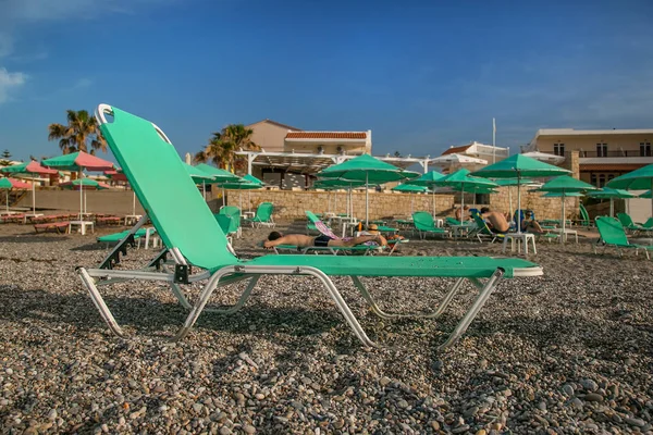 Lettini Sulla Spiaggia Grande Clan — Foto Stock