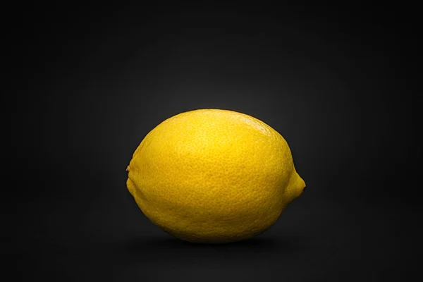 Lemon Black Background — Stock Photo, Image