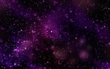 Bir alan galaksinin, koyu arka plan yıldızları ile atmosfer