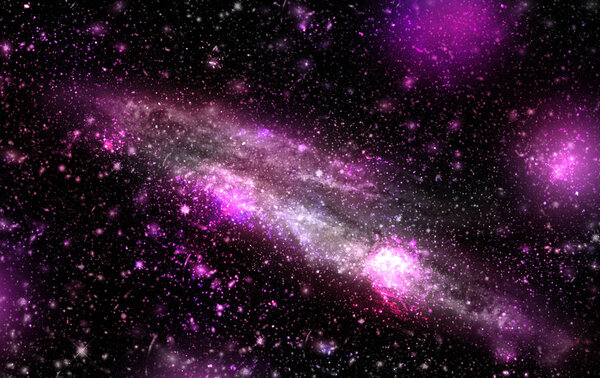 A space of the galaxy ,atmosphere with stars at dark background