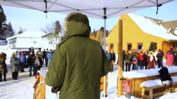 Demonstracja etapu ekologów. — Wideo stockowe