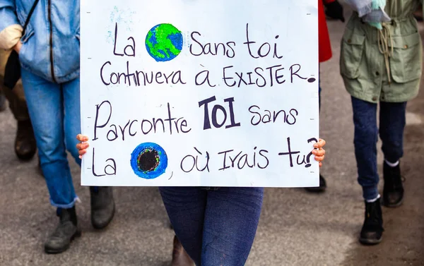 Plakat von Umweltaktivisten — Stockfoto