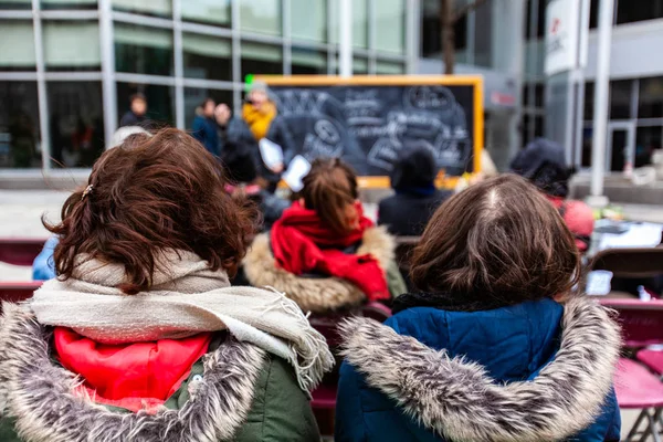 Demostración del entorno de observación del público — Foto de Stock