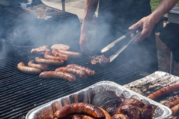 Biologische producten verkocht op farmer's Market — Stockfoto