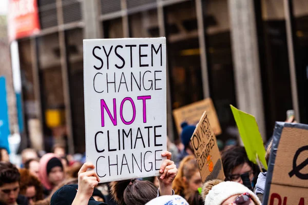 Ekologický pochod ekologických aktivistů — Stock fotografie