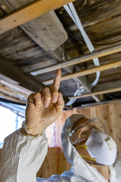 Pruebas de calidad de aire y humedad en interiores (IAQ) . — Foto de Stock