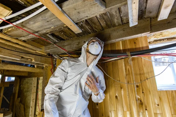 Pruebas de calidad de aire y humedad en interiores (IAQ) . — Foto de Stock