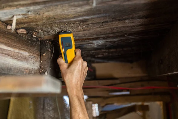 Pruebas de calidad de aire y humedad en interiores (IAQ) . —  Fotos de Stock