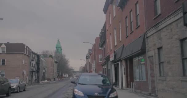 St Catherine et DIberville St corner . — Video