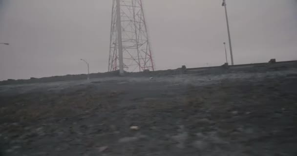 Fahren auf der Straße Chemin des Moulins. — Stockvideo