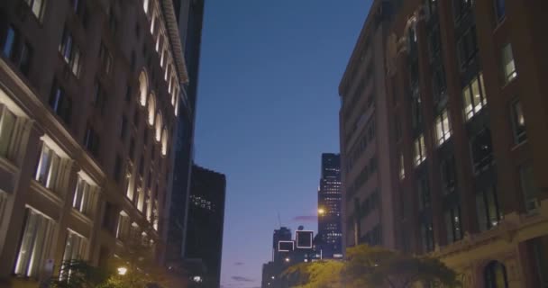 Driving on Saint Antoine Street at night — Stock Video