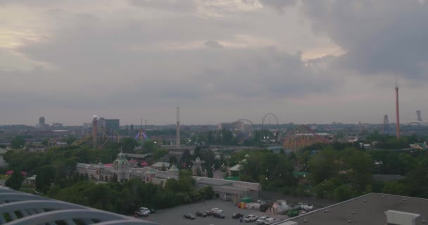 Widok z mostu Jacques Cartier. — Wideo stockowe