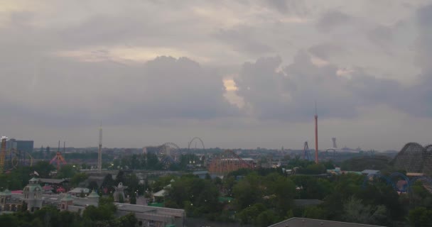 Pemandangan dari Jembatan Jacques Cartier. — Stok Video