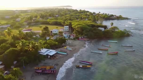 Droning em Treasur Beach, Jamaica . — Vídeo de Stock