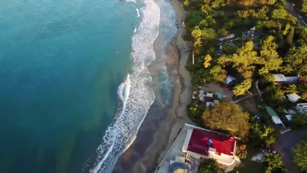 Drohnen in Treasur Beach, Jamaika. — Stockvideo