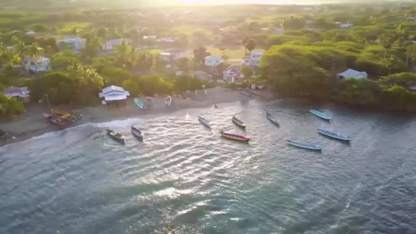 Treasur Beach, Jamaika 'da İHA.. — Stok video