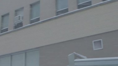 Şehir merkezinde kar fırtınası