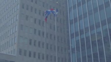 Şehir merkezinde kar fırtınası