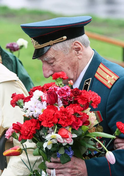 2012 Moscow Russia Veterans Second World War Close Celebration Victory — Stock Photo, Image