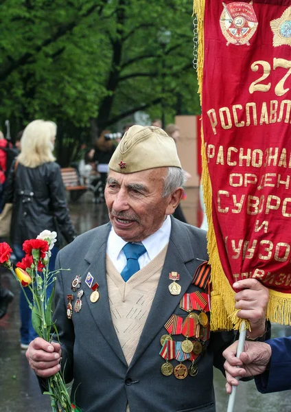 2012 Moscow Russia Veterans Second World War Close Celebration Victory — Stock Photo, Image