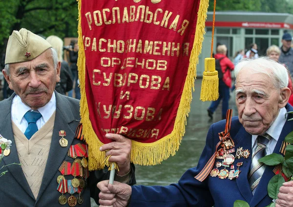 2012 Moscow Russia Veterans Second World War Close Celebration Victory — Stock Photo, Image