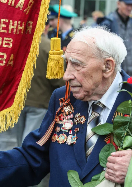 2012 Moscow Russia Veterans Second World War Close Celebration Victory — Stock Photo, Image