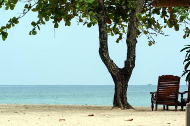 Zaman kumsalda sakin ol. Bali Beach. Endonezya seyahat.