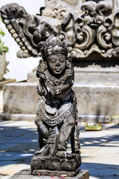 Una Antigua Escultura Piedra Ubud Lugares Interés Indonesia Viajar Alrededor —  Fotos de Stock