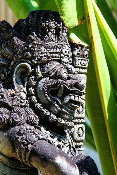 Eine Antike Steinskulptur Ubud Sehenswürdigkeiten Indonesiens Reise Die Welt Elemente — Stockfoto