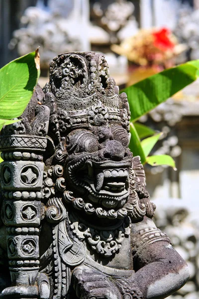 Eine Antike Steinskulptur Ubud Sehenswürdigkeiten Indonesiens Reise Die Welt Elemente — Stockfoto