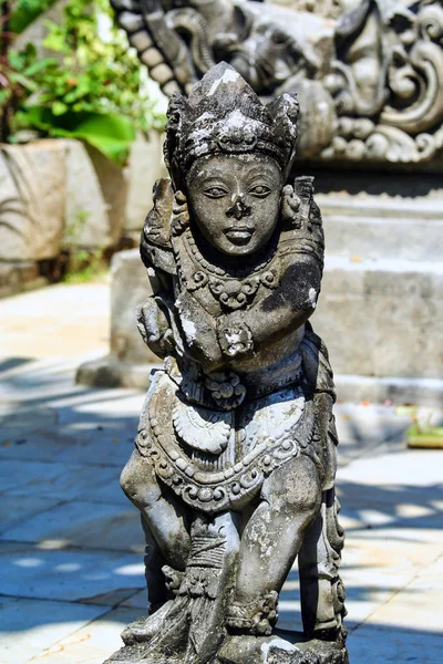 Een Oude Stenen Sculpturen Ubud Bezienswaardigheden Van Indonesië Reis Rond — Stockfoto