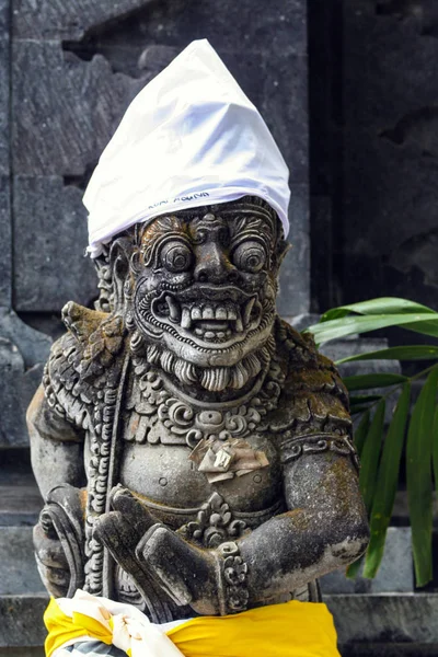 Een Oude Stenen Sculpturen Ubud Bezienswaardigheden Van Indonesië Reis Rond — Stockfoto