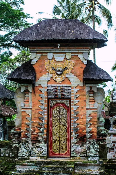 Casas Bosque Verde Bali Naturaleza Indonesia Paisaje Indonesia —  Fotos de Stock