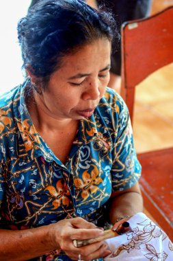 2009.10.07, Ubud, Bali. Ubud çalışma insanlar. Bali seyahat.