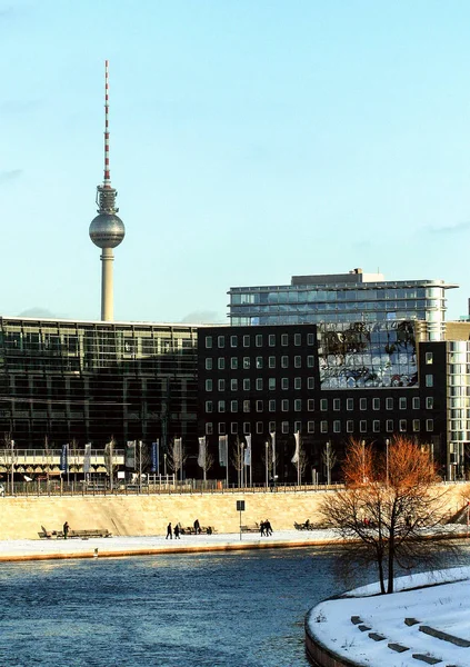 2011 Berlin Niemcy Nowoczesna Architektura Berlin Podróżować Europie Ferie Zimowe — Zdjęcie stockowe