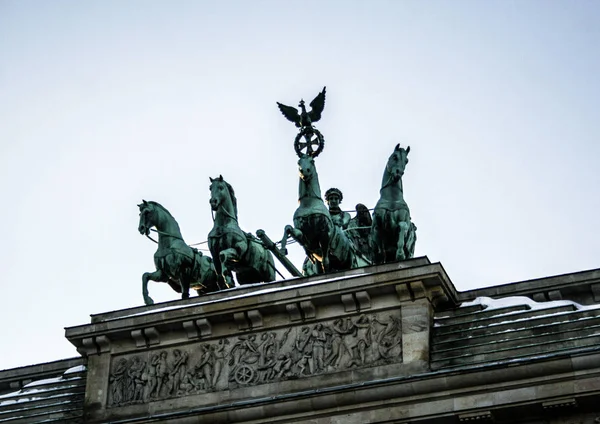 Porte Brandebourg Berlin Allemagne Visites Berlin Monument Musée Allemagne — Photo