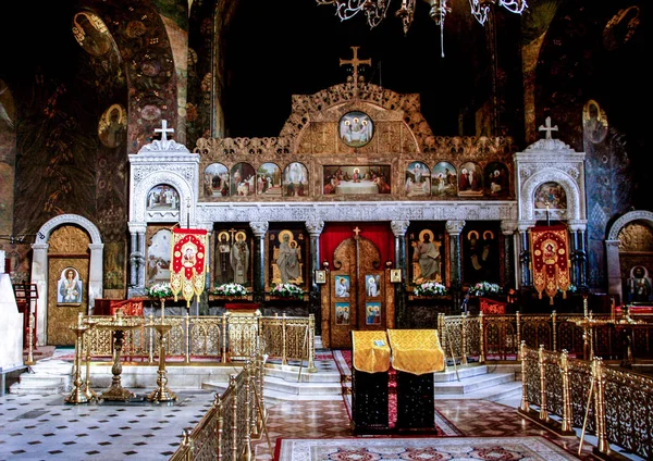 Religijne Architektura Ukrainy Kościół Złote Kopuły Kijowie — Zdjęcie stockowe