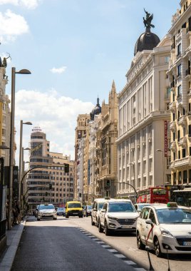 2017.05.31, Madrid, İspanya. İspanya mimarisi. Madrid mimarisi. Cityscape Madrid.