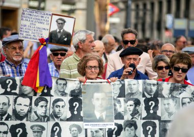 2017.06.01, Madrid, İspanya. Bir grup insan hakları için gösteri üzerinde. Cityscape Madrid.