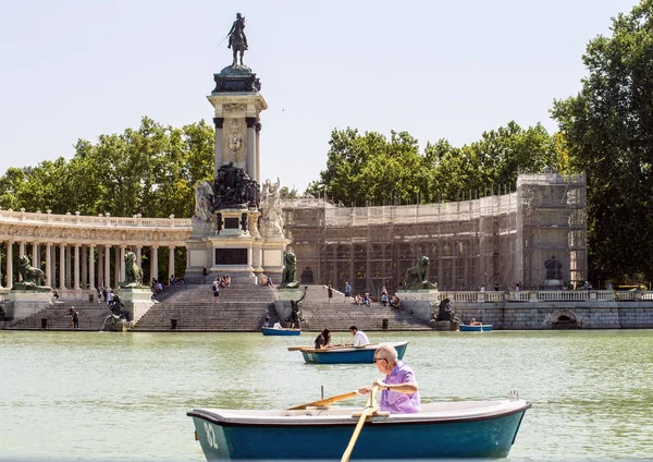 2017 Madrid Španělsko Památník Alfonso Xii Parku Buen Retiro Madridu — Stock fotografie