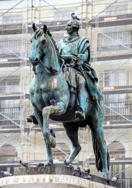 Charles III Madrid İspanya'nın heykeli. Gezi, İspanya.