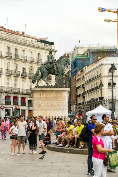 2017 Madrid Španělsko Lidé Metru Lidé Madridu Metro Madridu Architektura — Stock fotografie