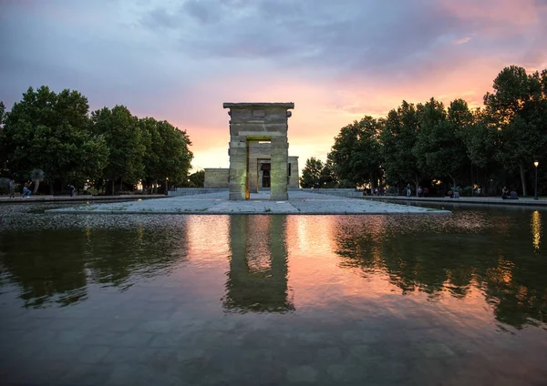 2017 Madrid España Actual Templo Debod Madrid Turismo España Arquitectura — Foto de Stock