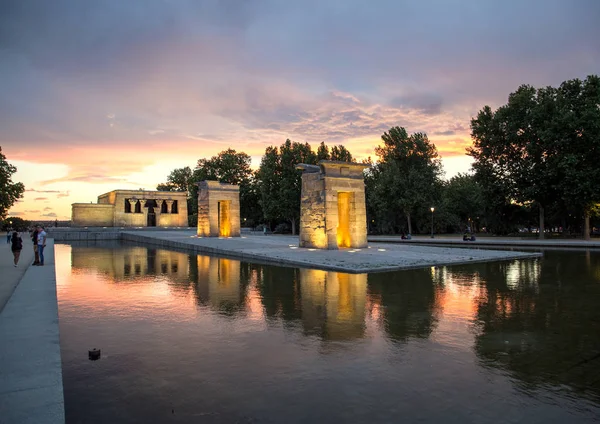 2017 Madrid España Actual Templo Debod Madrid Turismo España Arquitectura — Foto de Stock