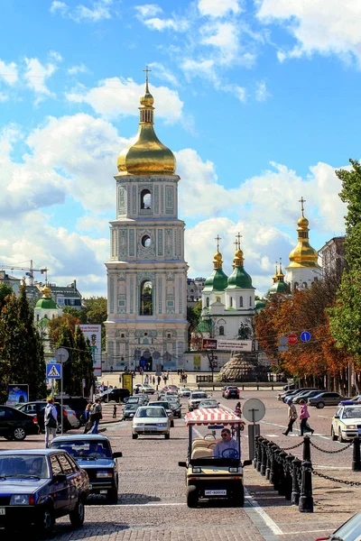 Een Oude Orthodoxe Kathedraal Kiev Attracties Van Oekraïne — Stockfoto