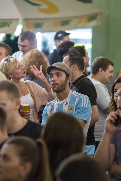 2018 Moscou Rússia Copa Mundo 2018 Fãs Futebol Rua Esta — Fotografia de Stock