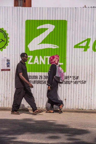 2018 Stone Town Zanzíbar Tanzania Viajar Por África Hermosa Mujer — Foto de Stock