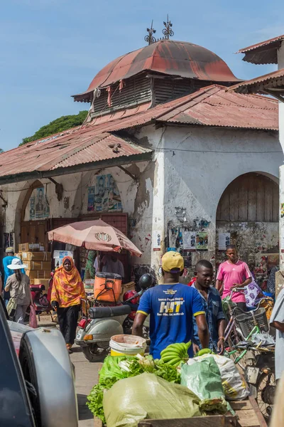 2018 Stone Town Zanzibar Tanzanie Cestování Africe Turisté Místní Obyvatelé — Stock fotografie