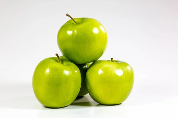 Savoureux Pommes Vertes Sur Comptoir Cuisine — Photo