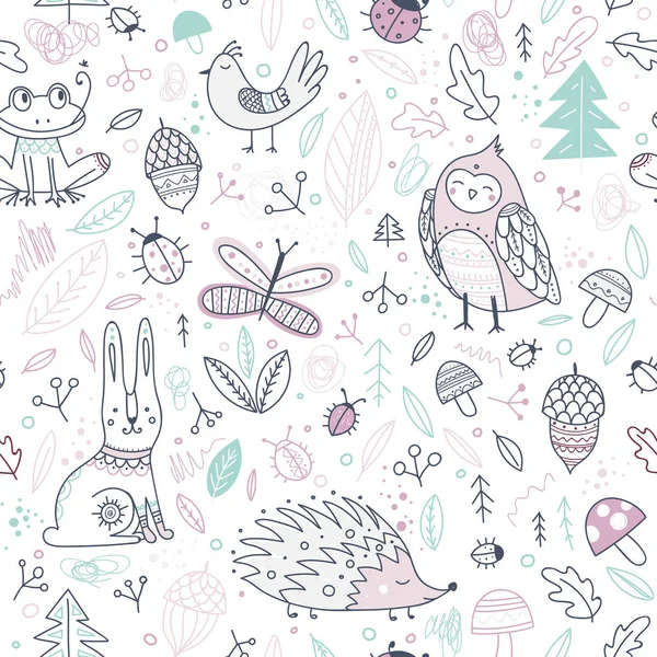 Can Printed Used Wrapping Paper Wallpaper Textile Fabric Etc Cute — Stock Vector